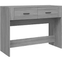 vidaXL Wandtafel 100x39x75 cm bewerkt hout grijs sonoma eikenkleurig