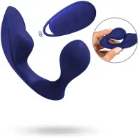 Sweet Smile SMILE - vibrerende afstandsbediening voor anus en slipje (blauw)