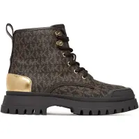 Michael Kors Laarzen 'PAYTON' bruin / goud / zwart