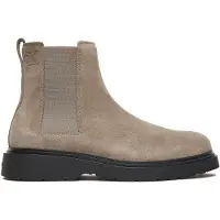 Calvin Klein Chelsea boots van een mix van leer en textiel met elastische inzetten