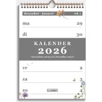 De Hobbit A4 Spiraalkalender 2026 Weidebloemen