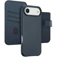 Accezz Leather Bookcase 2-in-1 met MagSafe voor de Apple iPhone Air - Nightfall Blue