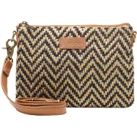 Chabo Bags Romio Jaquard Crossbody Clutch/Schoudertas Cognac