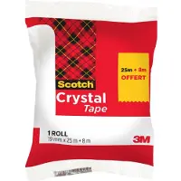 Scotch plakband Crystal, transparant, voordeelpak