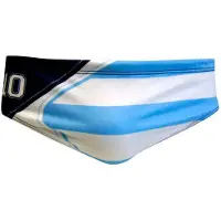 Turbo Argentina Swimming Brief Wit,Blauw 4XL Man