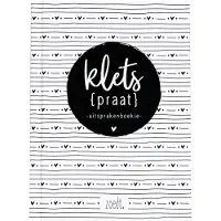 Zoedt invulboek - kletspraat uitsprakenboekje - A6 formaat - zwart wit