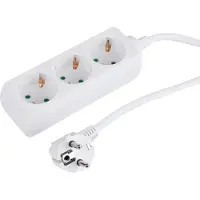 Q-Link Stekkerdoos met 3 contacten / wit - 5 meter