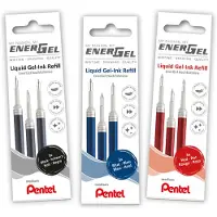 Pentel EnerGel Navulling voor rollerballpen 0,4 mm Medium Rollerball Zwart LR7-3A 3 Stuks