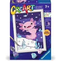 Ravensburger Creart axolotl schilderen op nummer