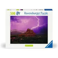 Ravensburger legpuzzel Pinke Gewitterstimmung 500 stukjes landschap.