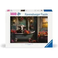 Ravensburger puzzel The cow in the bathtub - Legpuzzel - 1000 stukjes