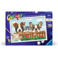Ravensburger Creart - Cat and Dogs - Schilderen op Nummer vanaf 11 Jaar