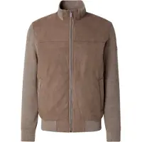 Bugatti Gebreid vest grijs / taupe