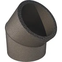 Ubbink wtw bocht segmentbocht, kunststof, grijs, nom. Diam 180mm