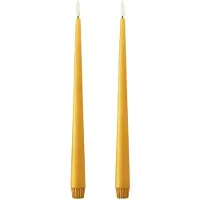Fyrklövern taper kaars LED 2-pack 85 Mango , 30 cm