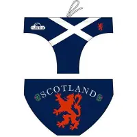 Turbo Scotland Swimming Brief Blauw 9-10 Years Jongen