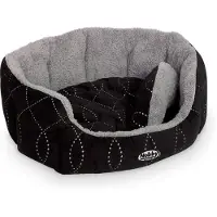 Nobby comfortbed ovaal ceno zwart - 65 x 57 x 22 cm