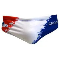 Turbo Croatia Swimming Brief Wit 9-10 Years Jongen