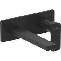 Kludi Renon - Inbouw wastafelkraan, 2-gats installatie, mat zwart 422443975