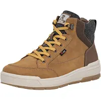 Rieker Veterboots donkerbruin / curry / donkergrijs
