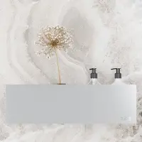Nortiq T&B badkamerwandplank - T2 groot - geborsteld aluminium