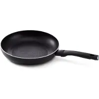 Kitchen Fun KitchenFun Salsa Non-Stick Koekenpan Ø 20cm – Incl. warmte indicator - Inductie geschikt- lichtgewicht Aluminium- Dubbele Anti-aanbaklaag – Hitte werende soft touch greep - Ergonomisch – Zwart