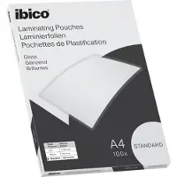 Ibico Basics A4 Lamineerhoezen, Glanzend - 125 micron - 100 Stuks - Glashelder