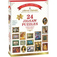 Eurographics Puzzle Adventskalender - Fine Art Christmas Puzzle (24x50 stukjes)