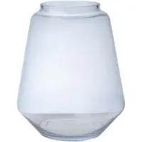 Hakbijl Glass Bloemenvaas Kiffa - transparant - glas - D23 x H27 - decoratie - vazen