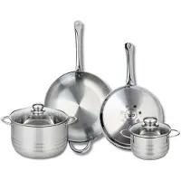 Elo Set van 2 Bakpannen 28 en 32 cm en 2 Kookpotten 16 en 24 cm Elo Profi Brillant