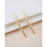 Vibe - Long spikes - goud - oorbel - juweel - geschenk - unisex