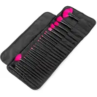 InnovaGoods Set van 24 Stuks Make-Up Kwasten en Make up Penselen
