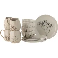 Bloomingville Bea ontbijt servies set van 12 stuks - 82061531