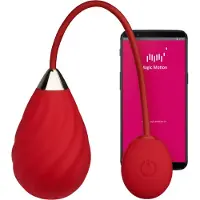 Magic Motion Sundae - draagbaar app-gestuurd vibratie-ei (rood)