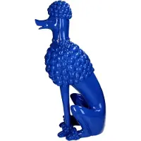 HD Collection Ornament Poodle Polyresin Blue 18.1x27.3x56cm