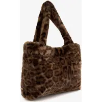 Scapino Dames shopper met panterprint bruin