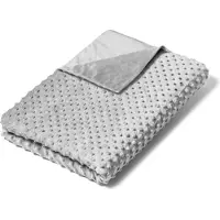 EL Life Verzwaringsdeken Overtrek | Voor de 7kg en 9kg variant van 135x200cm | Hoes van heerlijk zachte Minky Fleece stof | Grijs