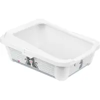 Gebr. De Boon Moderna plastic kattenbak met rand 50 cm Cats in Love Moderna