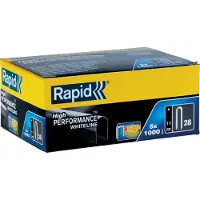 Rapid Nr. 28 kabelnieten wit 11 mm, 5x1.000 stuks - 11891931 - 11891931