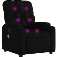 vidaXL Massagestoel met zwarte stof
