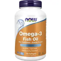 Now Omega-3 1000 mg | 180 Softgels | Visolie met omega-3 vetzuren EPA en DHA | Omega-3 supplement (180 Capsules)