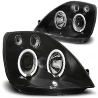Tuning-Tec LED-angel-oog koplampen, geschikt voor Ford Fiesta MK6 (2002-2005), zwart