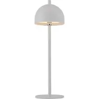 Schöner Wohnen LED tafellamp op batterijen Bellies, wit, IP54 dimbaar, wit / opaal, Woon-/ Eetkamer, metaal, Scandinavisch