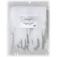 Inge-glas 6x Winter decoratie sneeuw/ijspegel randen wit 100 x 30 cm - Kerst raam decoratie sneeuw raam/wand versiering