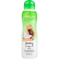 Tropiclean Papaya Coconut shampoo en conditioner 355 ml.