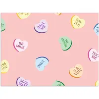 PosterMonkey Poster 80x60 cm - Hart - Snoep - Pastel - Tekst - Posters - Kamer decoratie - Wanddecoratie woonkamer - Muurdecoratie slaapkamer