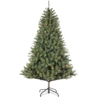 Black Box Trees Norwood Kunst Kerstboom met Verlichting - Kunstkerstboom H185 x Ø119 cm - met Timer en Dimmer - Groen