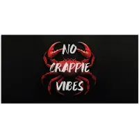 PosterMonkey Poster 80x40 cm - Krab - Rood - Tekst - Zwart - Posters - Kamer decoratie - Wanddecoratie woonkamer - Muurdecoratie slaapkamer