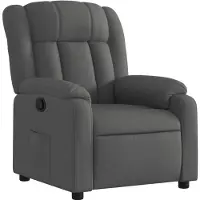 vidaXL Relaxfauteuil Donkergrijze Stof