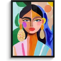 PosterMonkey Poster in lijst - Fotolijst 60x80 cm - Posters - Portret - Vrouw - Modern - Posterlijst zwart - Decoratie - Wanddecoratie woonkamer - Muurdecoratie slaapkamer